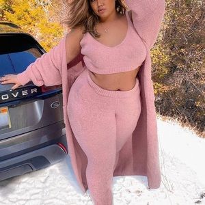 Fuzzy 3PC Fashion Nova Curve Outfit